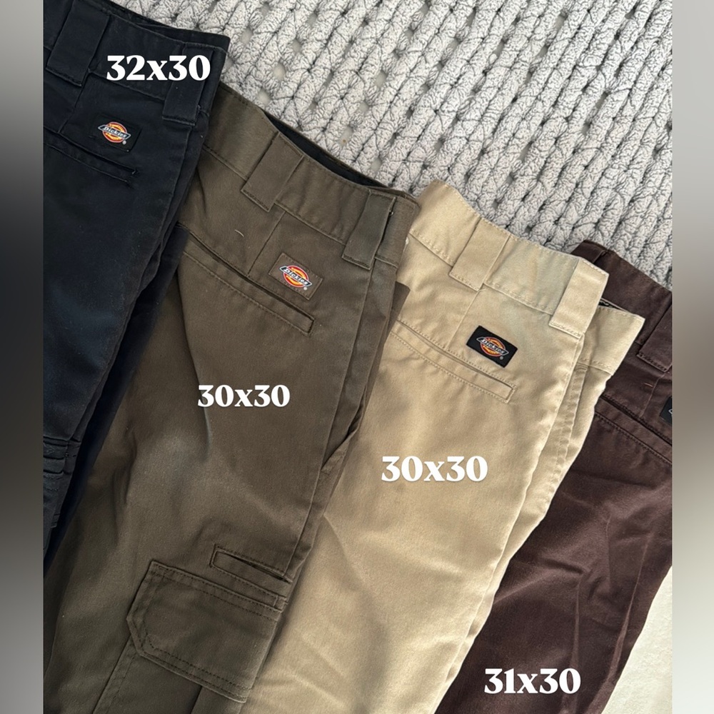 4 dickies pants 2 cargo 2 regular